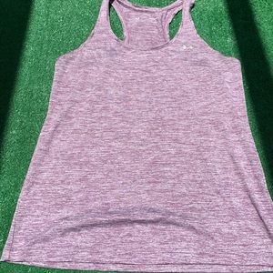 💜heathered purple Under Armor Racer Back Tank💜